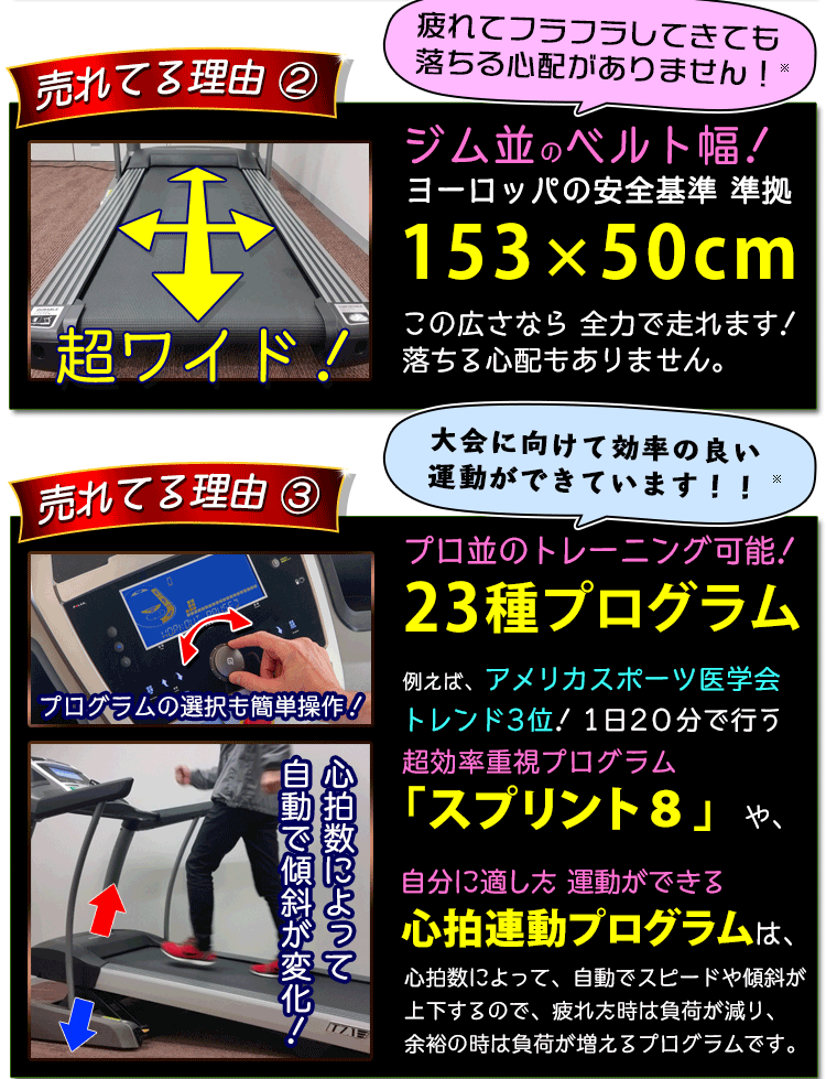 トレッドミルT7.1について